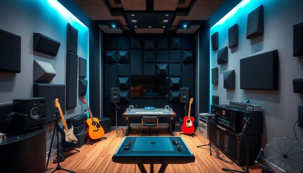 Tratamiento acústico estudio casero