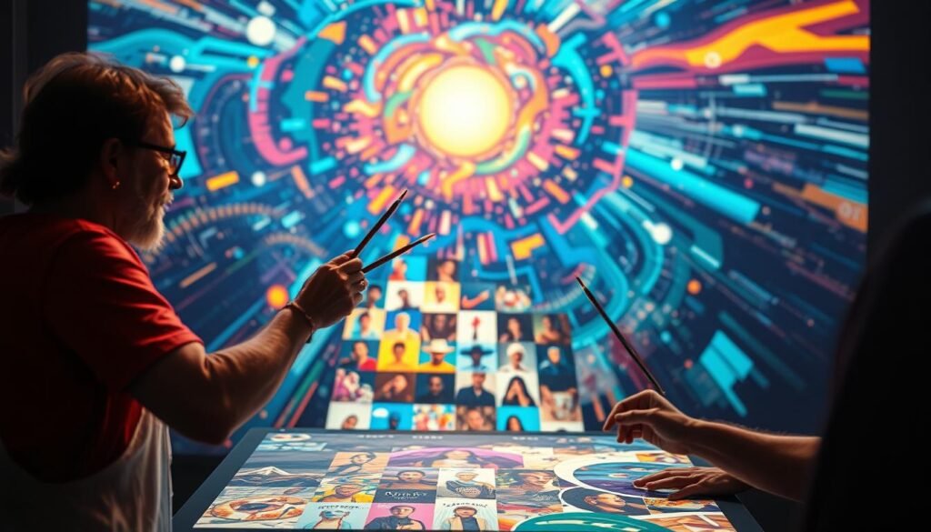 Colaboraciones artísticas en redes sociales