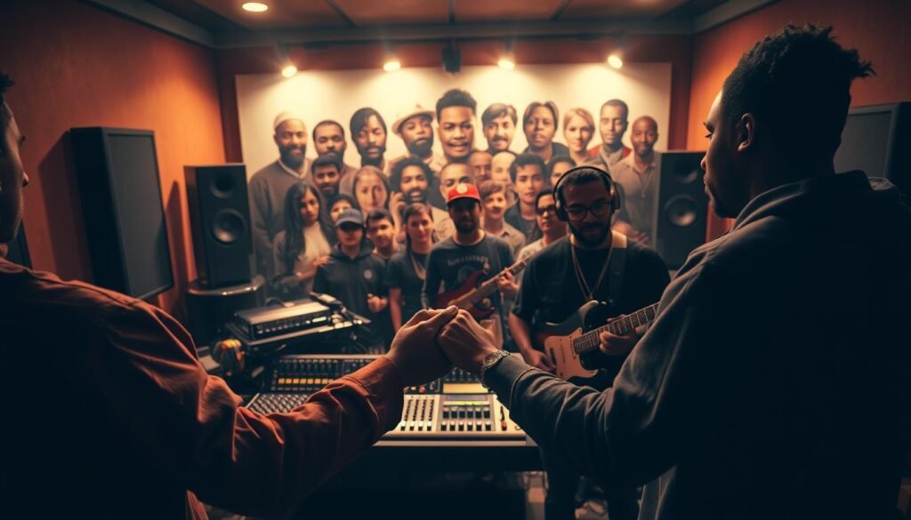 Colaboraciones en música trap