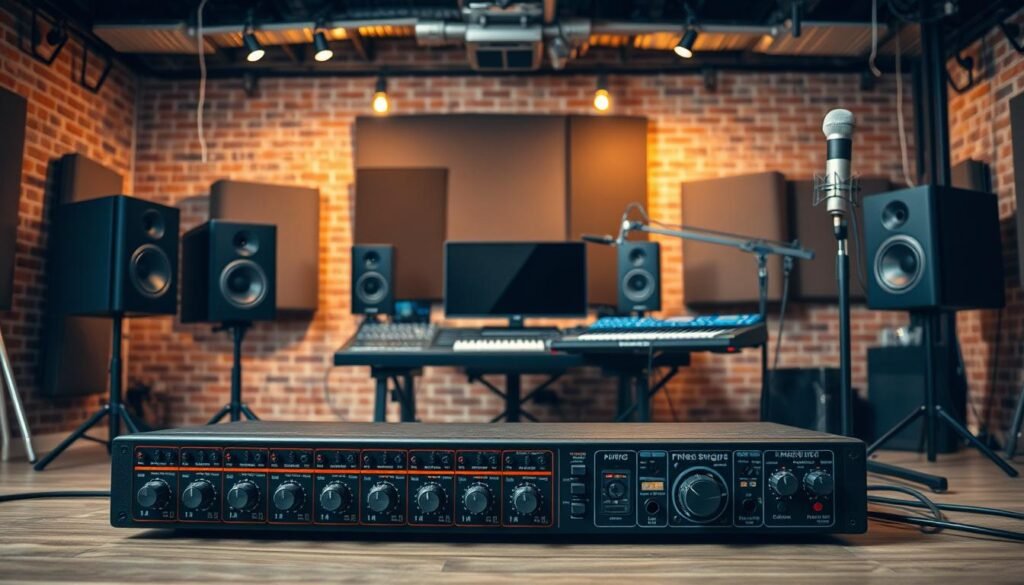 Equipo de grabación para música urbana